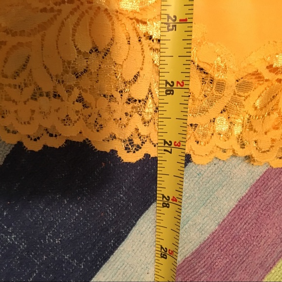 Coldwater Creek Bright Gold Lace Trim Top 1X - Picture 8 of 8